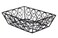American Metalcraft EBB59B Steel Rectangular Wire LoopDLoop Bread Basket Small 9 L x 6 W x 25 H Black