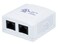 Monoprice Surface Mount Box Cat5e Double 107091 white