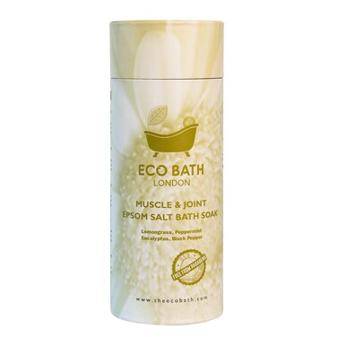 Eco Bath London Muscle  Joint Epsom Salt Bath Soak  Tube Magnesium Bath Salts Infused with Lemongrass Peppermint Eucalyptus and Black Pepper Essential OilsBath Salt for Recovery 22 LB 1kg