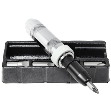 Powerbuilt 12 Inch Drive Impact Driver Set Extractor Tool Slotted or Phillips Screwdriver Bits Remove Rusted Damaged Screws  648002 Large