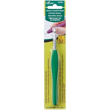 Clover Amour Crochet Hook 55mm 550mm Multicolor