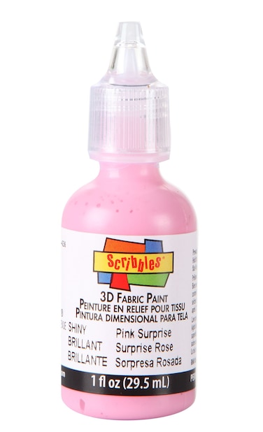 Scribbles 11310 3D Fabric Paint Shiny Pink Surprise