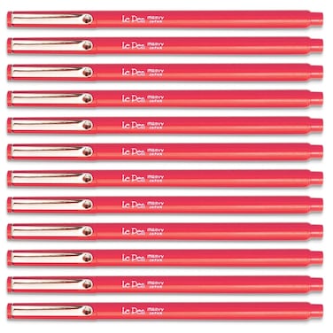 Marvy Uchida Bulk Buy Le Pen 03mm Point Open StockRed 12Pack