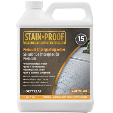 Stain Proof Premium Impregnating Sealer  1 Quart Protects Against Stains Water Damage  Dissolved Salts Sealer for Granite Marble Tile  Stone for Indoor  Outdoor Application