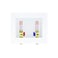 Eastman 12 inch Sweat Connection White Center Drain Washing Machine Outlet Box with Hammer Arrestors 60253