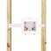 Eastman 12 inch Sweat Connection White Center Drain Washing Machine Outlet Box with Hammer Arrestors 60253