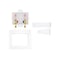 Eastman 12 inch Sweat Connection White Center Drain Washing Machine Outlet Box with Hammer Arrestors 60253