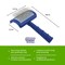 Show Tech Tuffer Than Tangles Slicker Brush for Dog Grooming with Long Soft Pins Medium Size Perfect for Doodle Breeds Angled Pins for Dematting Remove Undercoat Comfort Grip Handle