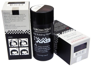 Chromatique Professional Hair Building Thickening Fibers Medium Brown 30g 106oz Undetectable Hair Loss Concealer for Men  Women by Chromatique Professional