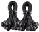 Kotap BB6B Ball Bungee Cord HeavyDuty  Versatile Indoor  Outdoor Tarp TieDown Organize  Secure 6Inch Black 50 Pack