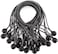 Kotap BB11B Ball Bungee Cord HeavyDuty  Versatile Indoor  Outdoor Tarp TieDown Organize  Secure 11Inch Black 50 Pack