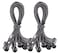 Kotap BB11B Ball Bungee Cord HeavyDuty  Versatile Indoor  Outdoor Tarp TieDown Organize  Secure 11Inch Black 50 Pack