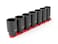 TEKTON 12 Inch Drive Deep 6Point Axle Nut Impact Socket Set with Rail 7Piece 2938 mm  SID92101