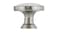 Richelieu Hardware BP4418195304 Cherbourg Collection 1 18 in 286 mm Crackle White and Brushed Nickel Eclectic Cabinet Knob Crackle White Brushed Nickel Finish