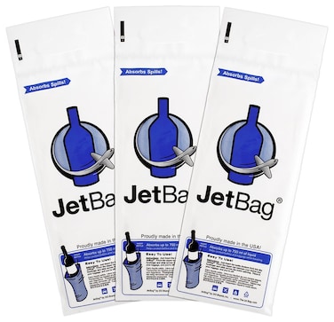 JetBag Bold  The Original ABSORBENT Reusable  Protective Bottle Bags  Set of 3  MADE IN THE USA