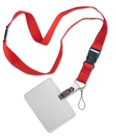 Lucky Line Flat Break Away SafetyLanyard for Keys or Badge Clip Color May Vary 64101