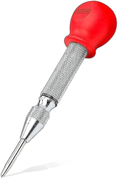 NEIKO 02638A 5Inch Automatic Center Punch for Metal Adjustable Impact Spring Loaded Center Punch Tool Spring Punch Center Punch Spring Loaded Auto Center Punch