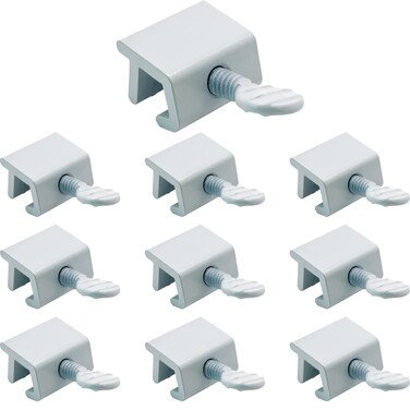 NUSET Lock  Sliding Window Lock  Thumb Screw Window Lock for Window Security  Home Improvement  Door Hardware White 10 Pack