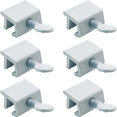 NUSET Lock  Sliding Window Lock  Thumb Screw Window Lock for Window Security  Home Improvement  Door Hardware White6 Pack