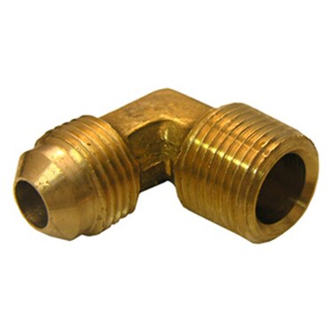 LASCO 174947 12Inch Flare by 38Inch Male Pipe Thread Brass 90Degree EllElbow