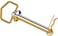 HardtoFind Fastener 014973159528 Swivel Hitch Pin 12 x 414Inch Yellow Tint