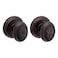 Baldwin Carnaby Interior Privacy Door Knob Handle for BedroomBathroom Keyless Door Lock With Microban Protection in Venetian Bronze