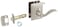 Schlage F40 ACC 619 ADD Accent Door Lever with Addison Trim Bed  Bath Privacy Lock Satin Nickel