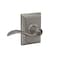 Schlage F40 ACC 619 ADD Accent Door Lever with Addison Trim Bed  Bath Privacy Lock Satin Nickel