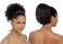 MILKY WAY 100 Human Hair Ponytail  INDIAN JERRY PONY 8 Wet  Wavy  1 JET BLACK