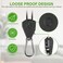 iPower GLROPE 1Pair 18 Inch 8Feet Long Heavy Duty Adjustable Rope Clip Hanger 150lbs Weight Capacity Reinforced Metal Internal Gears 1 Pack Black