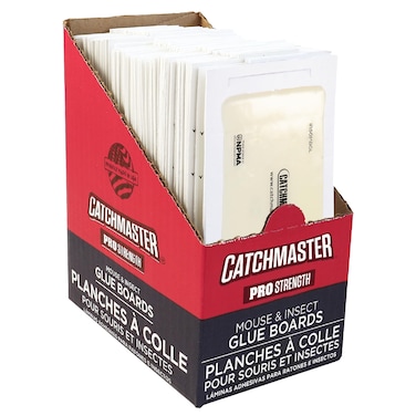 Catchmaster Mouse and Insect Glue Boards 75Pack Mouse Traps Indoor for Home Sticky Pest Control Adhesive for Catching Bugs Rats  Rodents Non Toxic Bulk Glue Traps