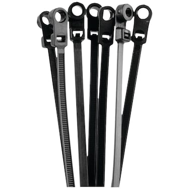 Install Bay BMCT11 Black Mount Cable Tie 11Inch 50Pound 100Pack