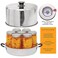 Kitchen Crop Steam Canner with Temperature Indicator Aluminum Steam Canner