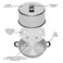 Kitchen Crop Steam Canner with Temperature Indicator Aluminum Steam Canner