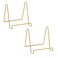 Tripar 6 Gold Painted Square Wire Easel Display Stand for Plates Artwork Picture Frame Plate Stand