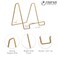 Tripar 6 Gold Painted Square Wire Easel Display Stand for Plates Artwork Picture Frame Plate Stand