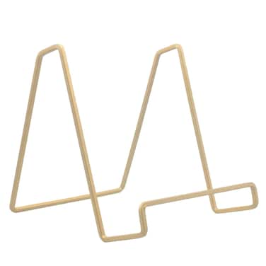 Tripar 6 Gold Painted Square Wire Easel Display Stand for Plates Artwork Picture Frame Plate Stand