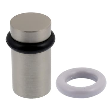 idh by St Simons 13087015 Flat Top Satin Nickel Door Stop Diameter 125 Height 225