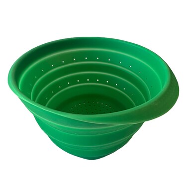 Better Houseware 4Quart Silicone Collapsible Colander  Green