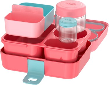 THERMOS Kids Freestyle 8 Piece Food Storage Kit PinkPeach