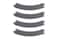 Kato USA Model Train Products UNITRACK Compact Tracks 4Piece 183mm7 Radius45Degree
