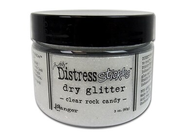 Ranger Tim Holtz Distress Stickles Dry Glitter 3Ounce Clear Rock Candy