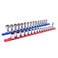 Ernst Manufacturing  13 Socket Org Red 12 Dr Twist Lock Clips 8416
