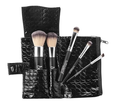 Bellapierre 5 Piece Makeup Travel Brush Set  CrueltyFree Synthetic Brushes