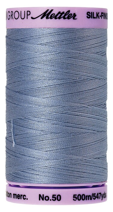 Mettler SilkFinish Solid Cotton Thread 547 yd500m Summer Sky