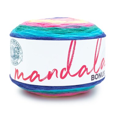 Lion Brand Yarn Mandala Bonus Bundle Yarn 1 Pack Wraith