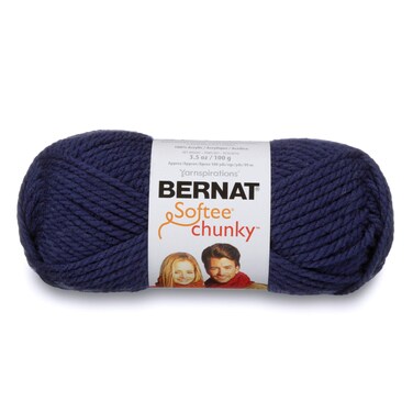 Bernat Softee Chunky Yarn 35 Oz Gauge 6 Super Bulky Faded Denim