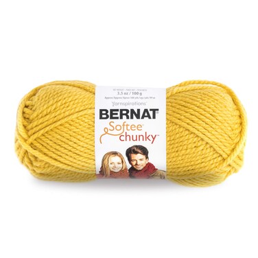 Bernat Softee Chunky Yarn 35 Oz Gauge 6 Super Bulky Glowing Gold