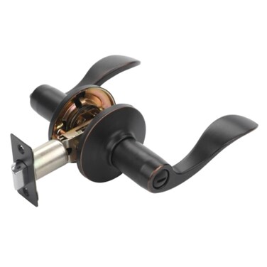 Dynasty Hardware HER3012P Heritage Lever Privacy Set Aged Oil Rubbed Bronze