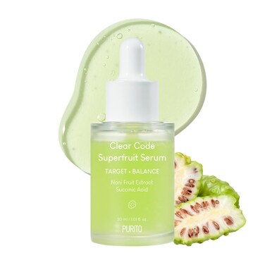 PURITO Clear Code Superfruit Serum 30ml101 floz NextGeneration Clarifying Solution with Noni Fruit Extract NonIrritating Vegan CrueltyFree Suitable for Sensitive Skin Korean Skincare